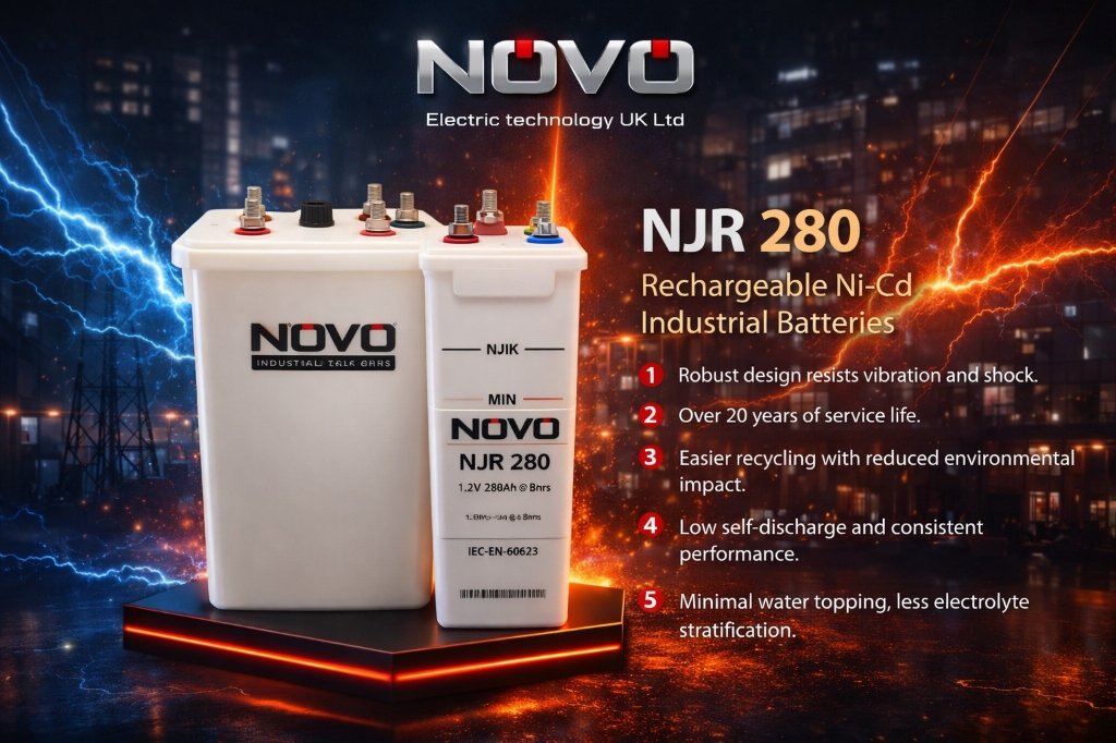 NOVO NJR 280 Rechargeable Ni-Cd Industrial Battery