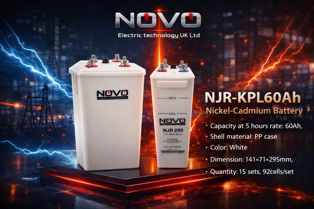NOVO NJR-KPL60Ah Nickel-Cadmium Battery
